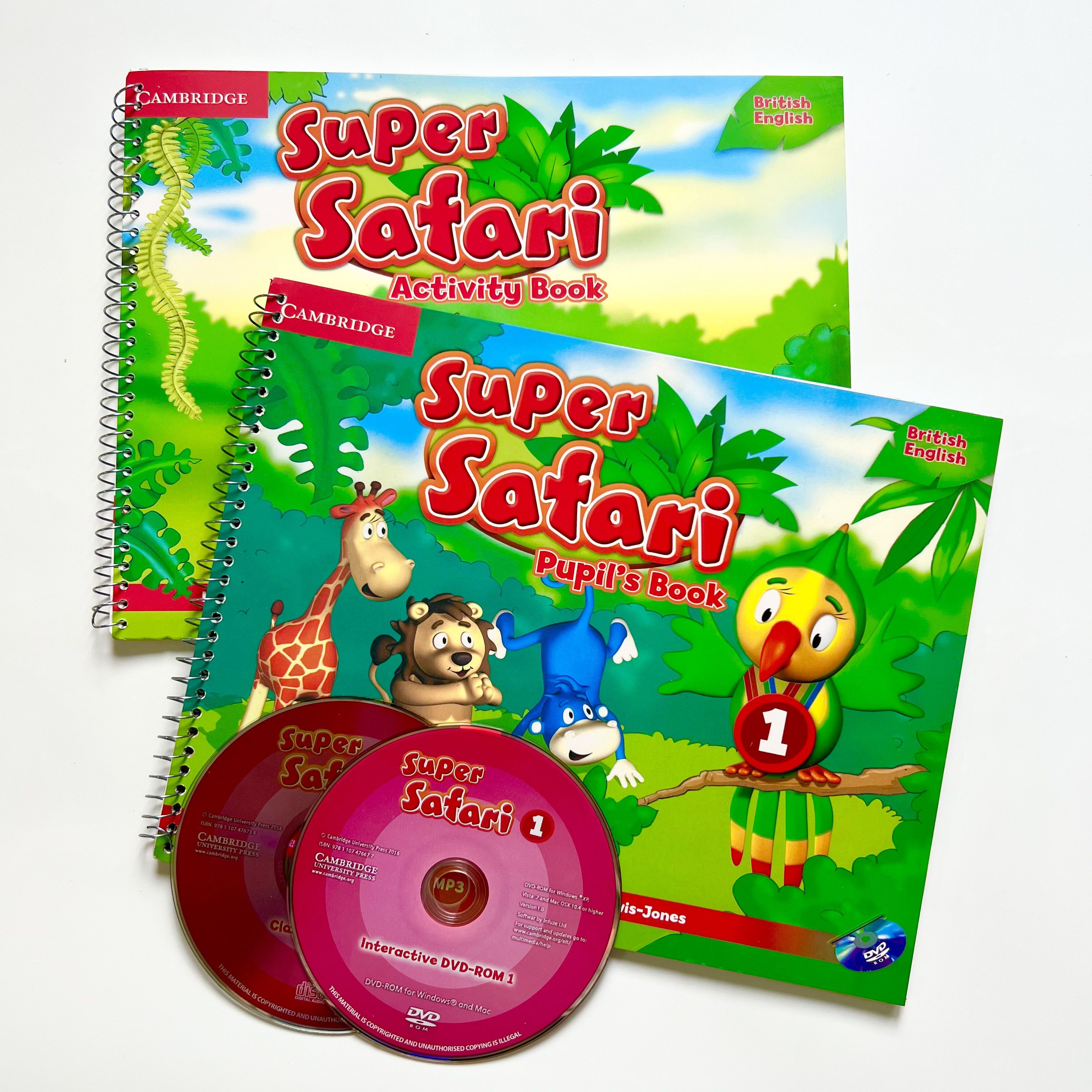 Super Safari Level 1.ПОЛНЫЙ КОМПЛЕКТ: Pupil's Book(учебник) + Activity Book (рабочая тетрадь) (+ DVD-ROM) Herbert Puchta | Herbert Puchta