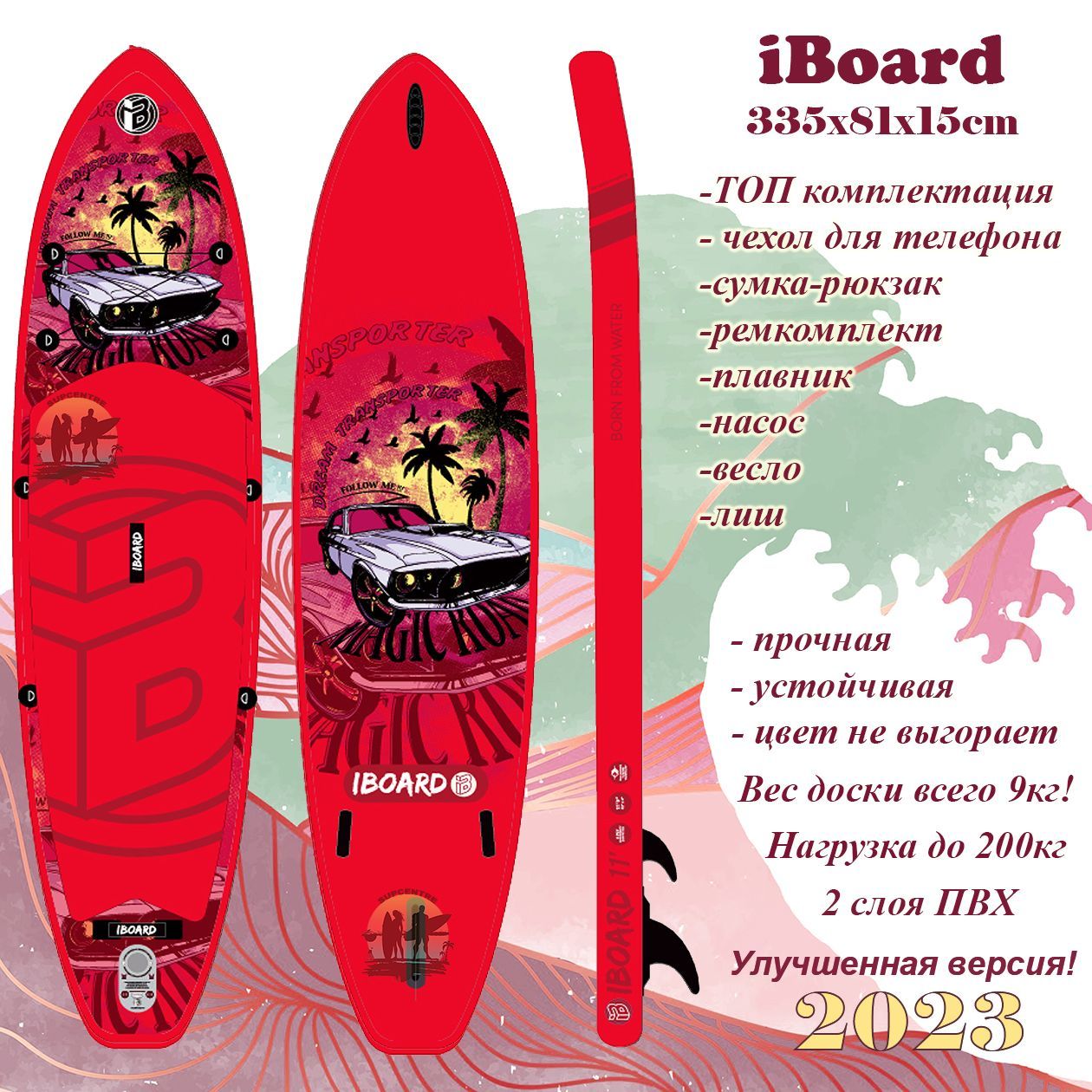 IBoard SUP-доска, 81 см - купить с доставкой по выгодным ценам в  интернет-магазине OZON (1002264059)