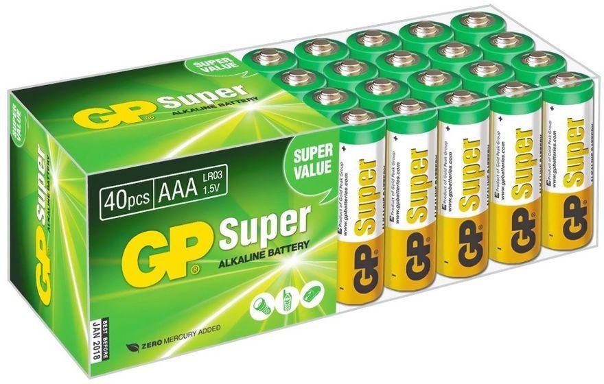 БатарейкаGP24ASuperAlkaline(AAA,40шт)