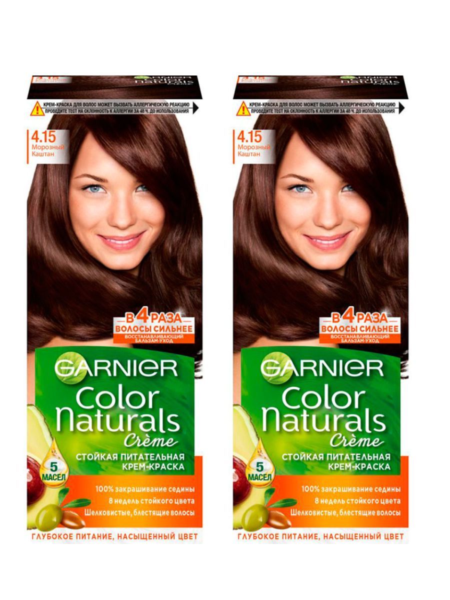 Garnier Крем-краска для волос стойкая питательная «Color Naturals», оттенок 6 Лесной орех