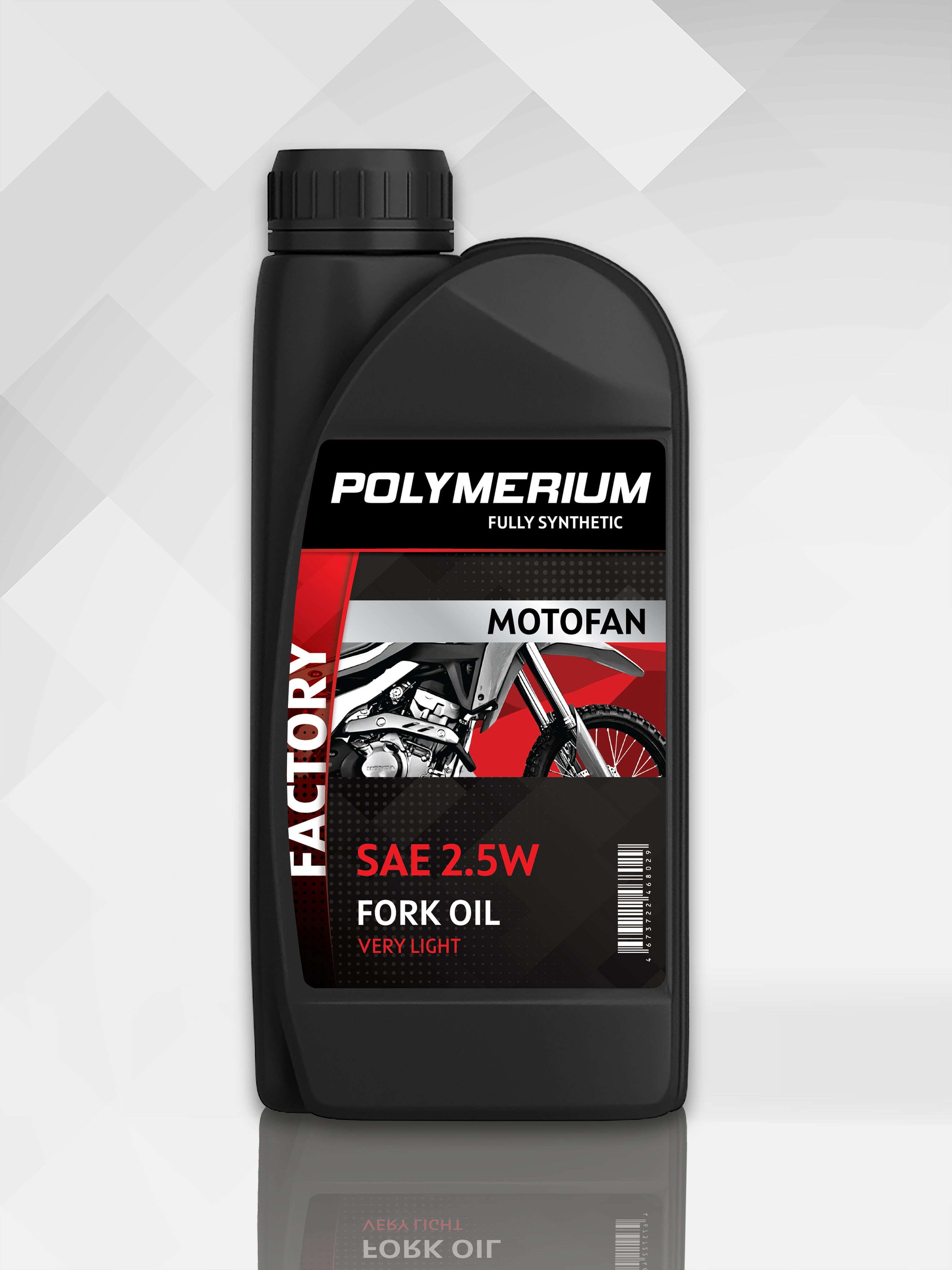 Гидравлическое масло POLYMERIUM MOTOFAN FORK OIL FACTORY VERY LIGHT 2.5W 1 литр