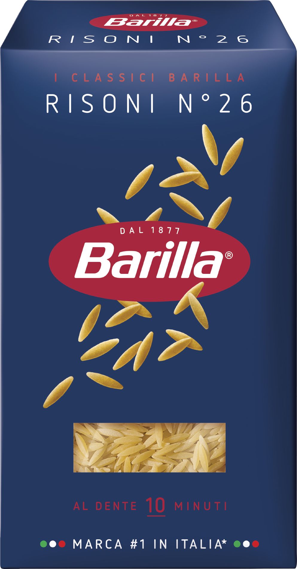 Макаронные изделия Barilla вермишель Risoni n.26, из твёрдых сортов  пшеницы, 450 г - купить с доставкой по выгодным ценам в интернет-магазине  OZON (217643812)