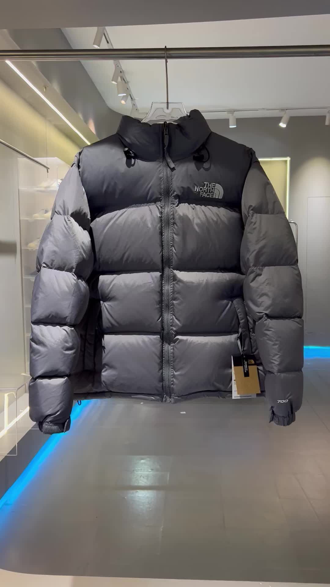 The north face 1996 deals retro nuptse jacket grey