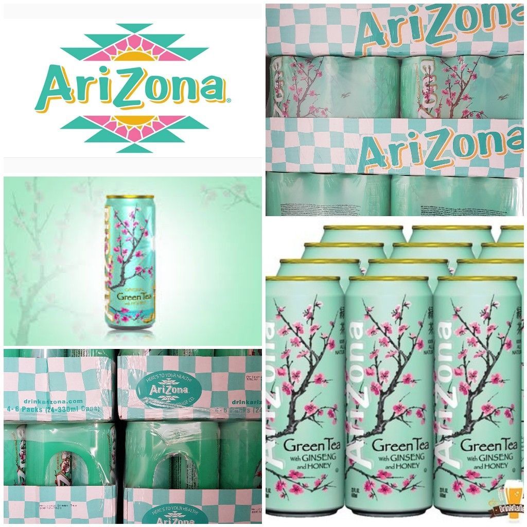 Напиток безалкогольный Arizona зелёный чай с медом, 500мл* 6 банок