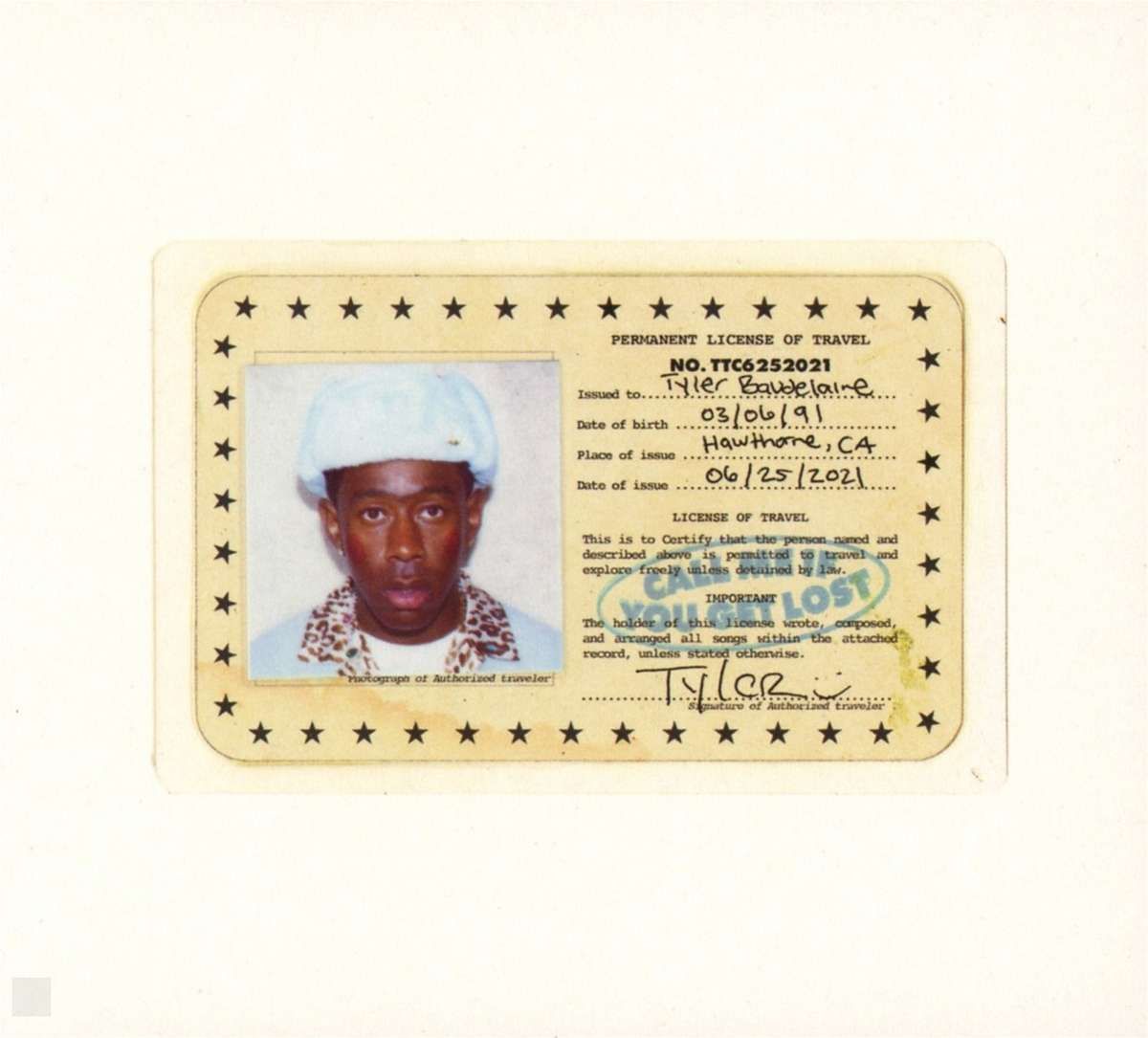 Tyler The Creator - CALL ME IF YOU GET LOST. 1 CD (Digipack) Шестой студийный альбом Тайлера, the Creator.