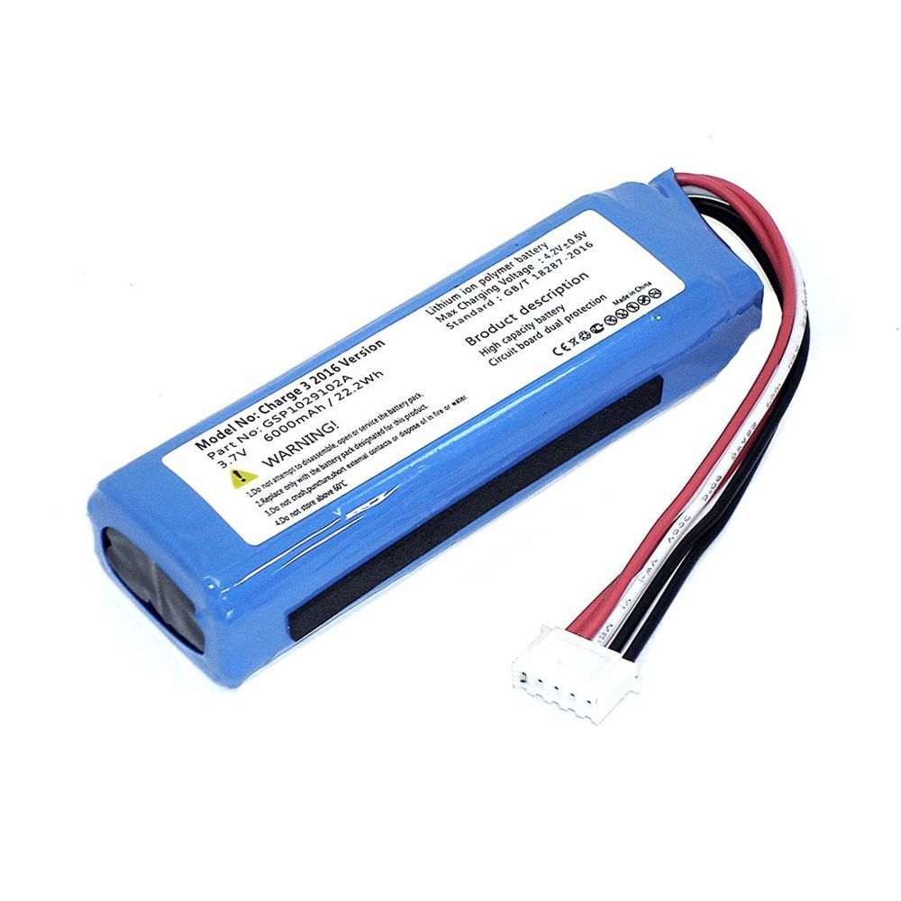 АккумулятордляколонокJBLCharge3GSP1029102A3,7V6000mAh