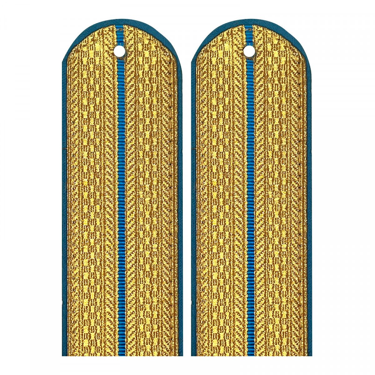 Погоны ФССП парадные (золотые) 1 голубой просвет (мл. офиц. состав)