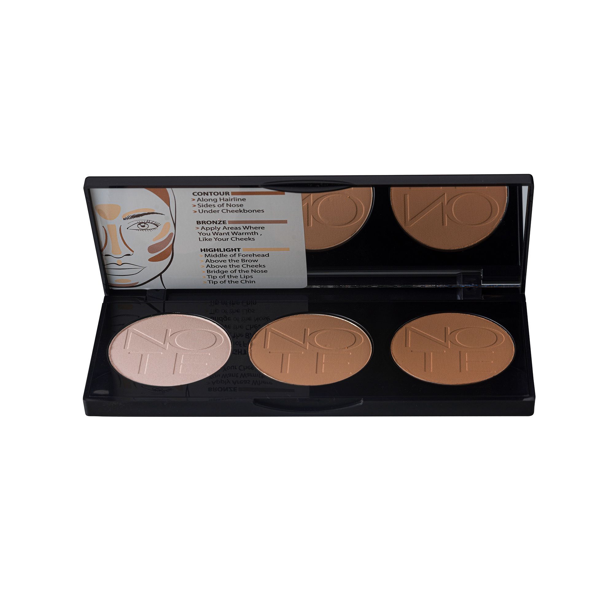 NOTE PERFECTING CONTOURING POWDER PALETTE 01 Пудровая палетка для контурирования лица 01