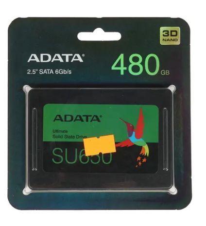 ADATA480ГБВнутреннийSSD-дискASU650SS-480GT-R(ASU650SS-480GT-R)