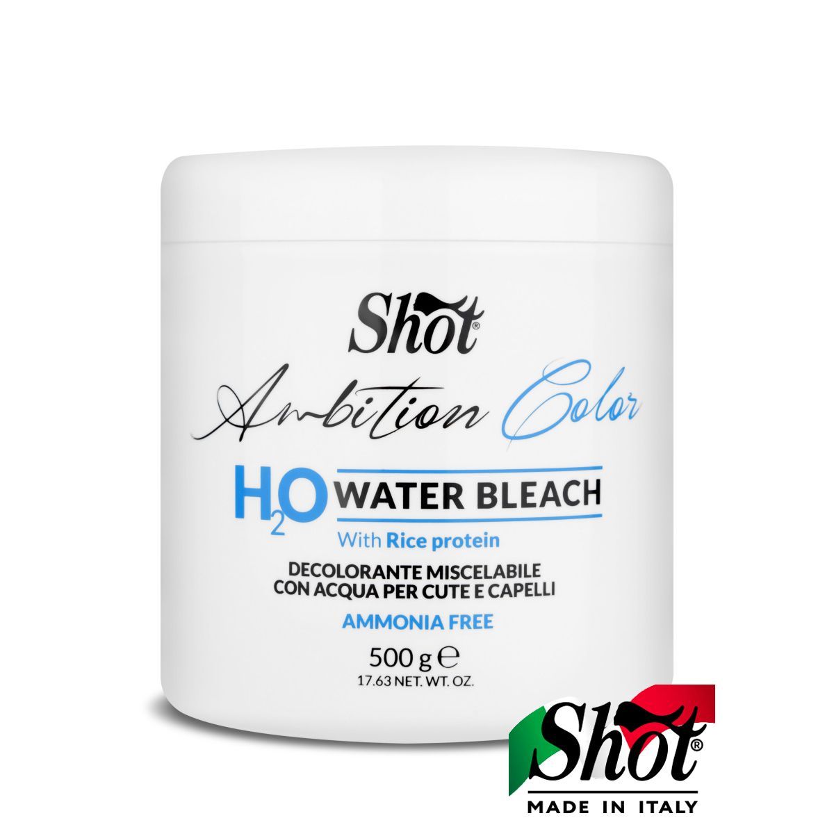 SHOT Порошок AMBITION COLOR для осветления волос water bleach 500 г