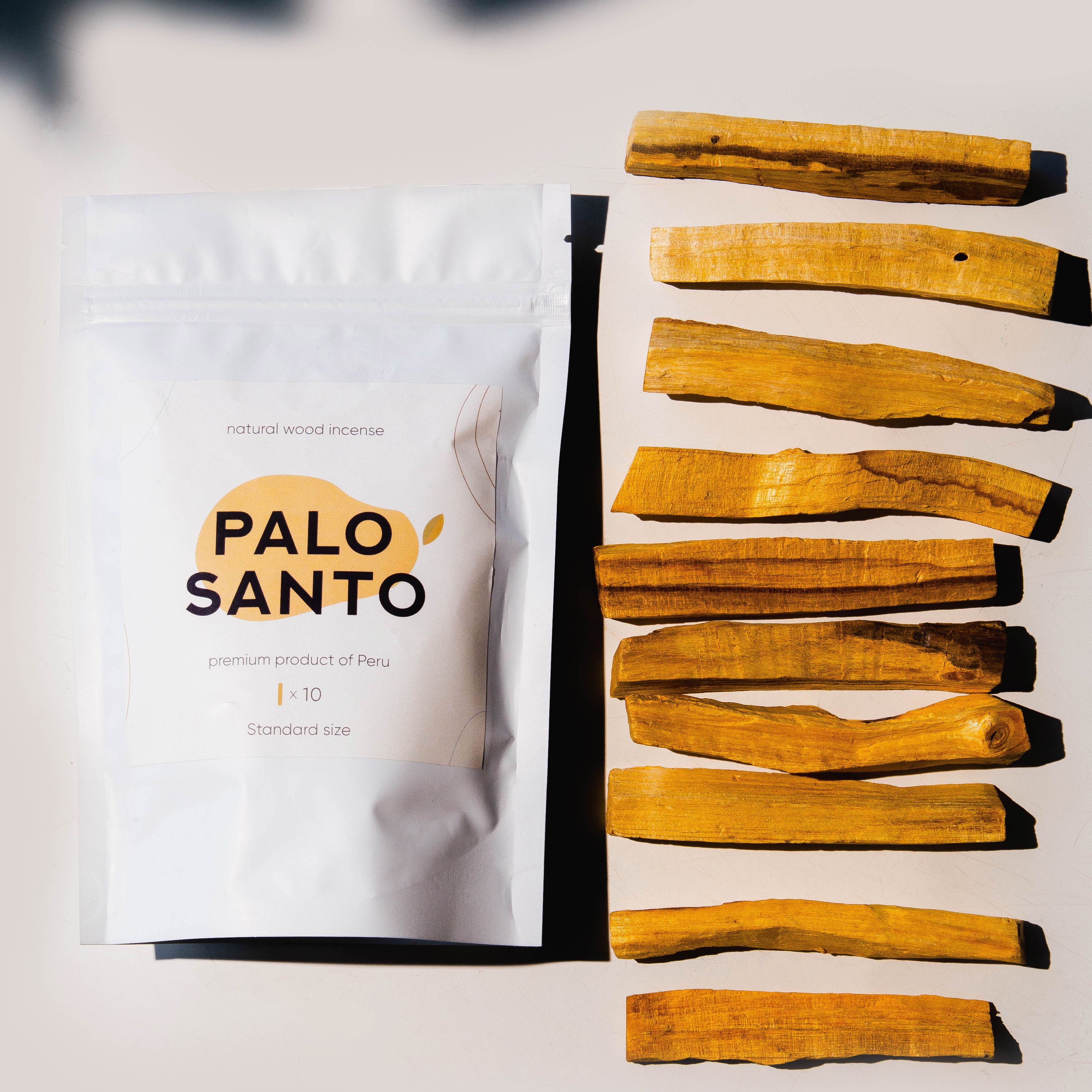 Пало Санто 10 шт/ Благовоние Palo Santo из Перу 10 стандартных палочек