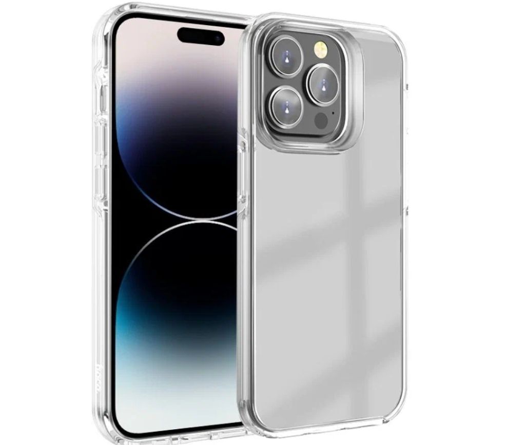 Силиконовый Чехол Hoco Light Series для iPhone 15 Pro Max прозрачный -  купить с доставкой по выгодным ценам в интернет-магазине OZON (1189592324)