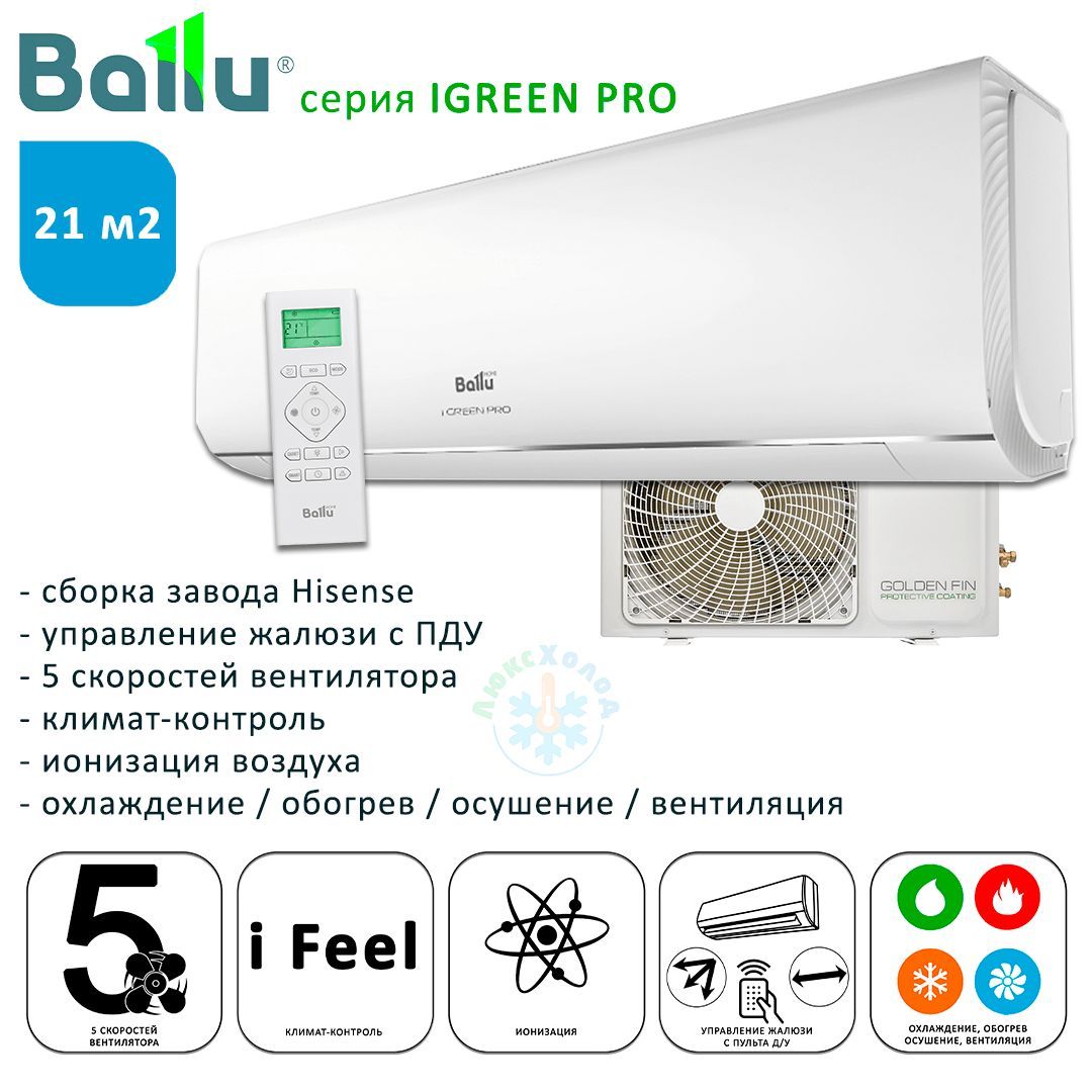 Сплит система ballu igreen pro bsag 07hn8. Сплит-система Ballu BSAG-07hn8.