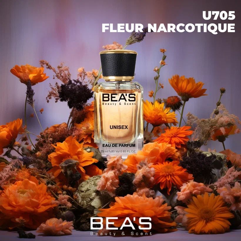 Туалетная вода унисекс Fleur Narcotique Флёр Наркотик U705 edp 25 мл, парфюмерная парфюмированная вода парфюм духи