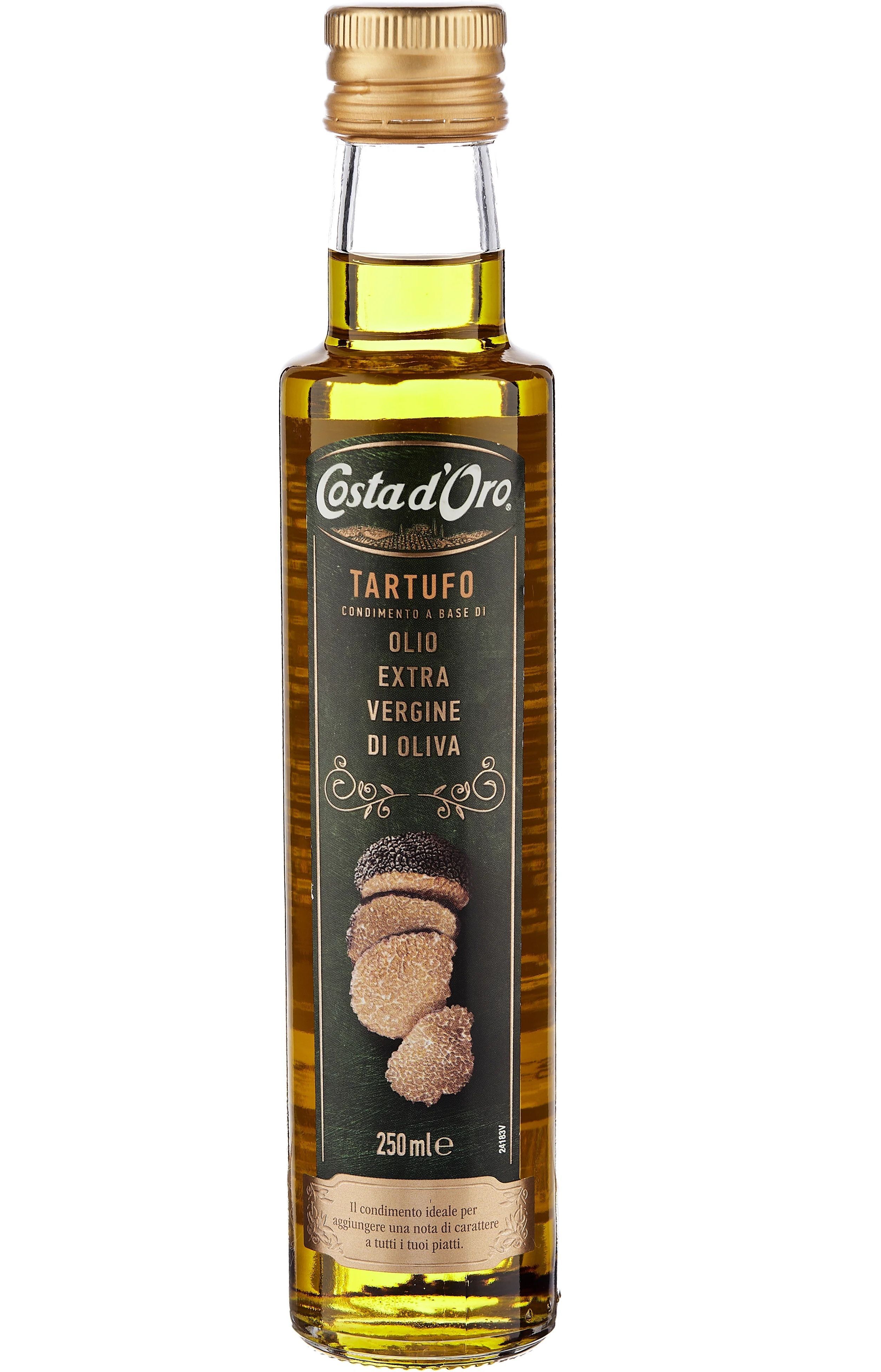 Масло оливковое нерафинированное Extra Vergine "Tartufo" со вкусом и ароматом трюфеля, т.м. Costa d'Oro, 250 мл, Италия