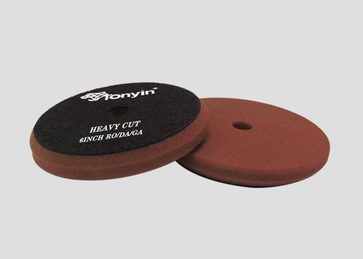 TP11B Поролоновый полировальник режущий с отверстием 6 дм. HEAVY CUT FOAM PADS TONYIN