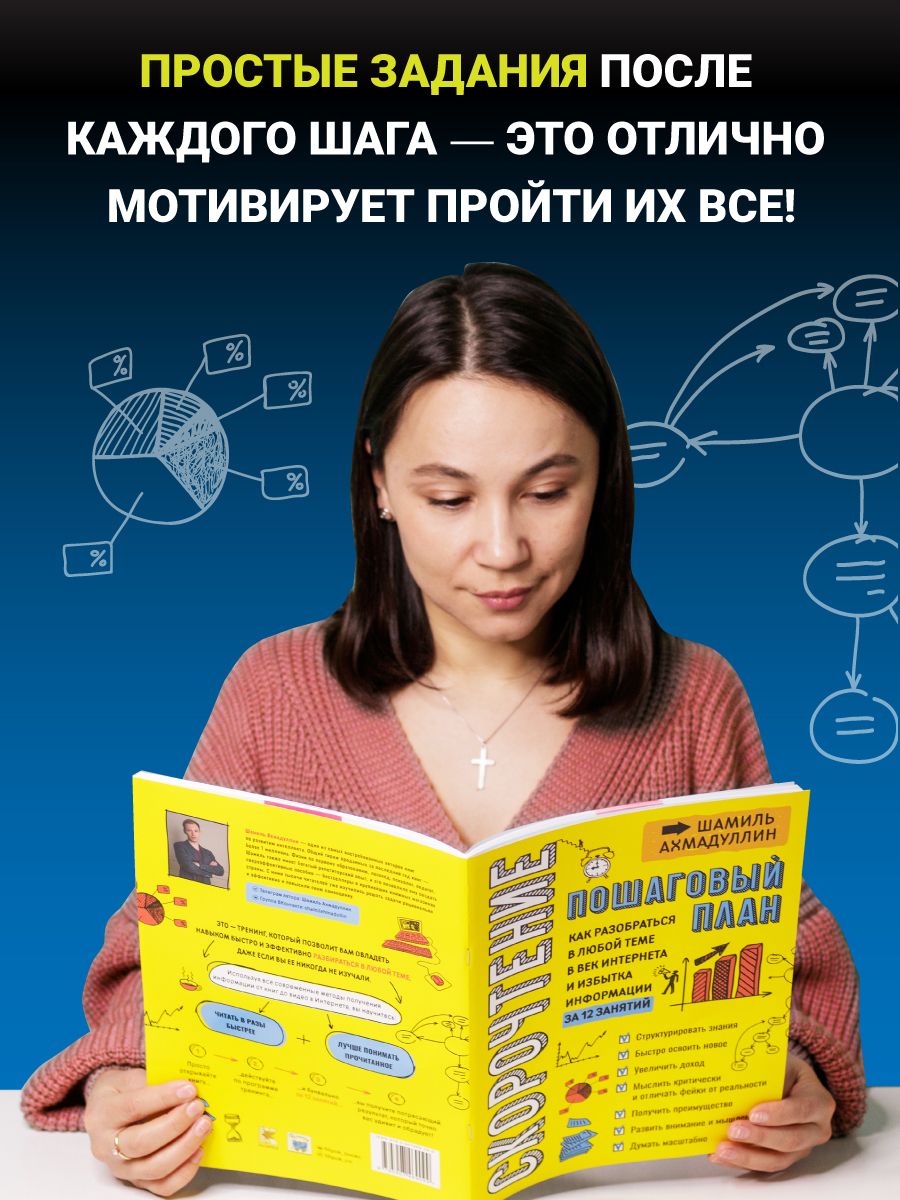 Скорочтение для взрослых. Пошаговый план. Ахмадуллин Шамиль Тагирович |  Ахмадуллин Шамиль Тагирович - купить с доставкой по выгодным ценам в  интернет-магазине OZON (1216610685)