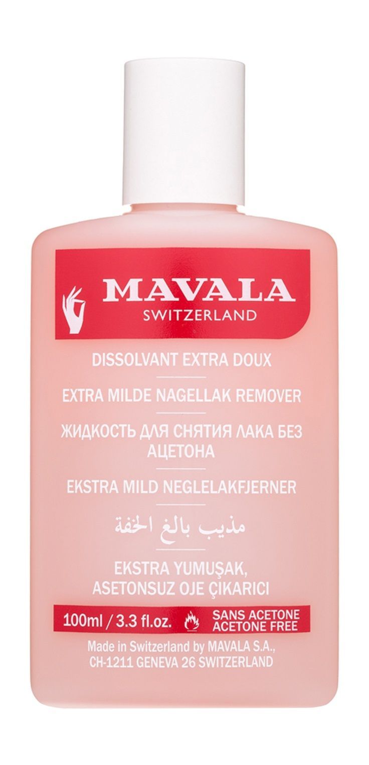 Жидкость для снятия лака MAVALA NAIL POLISH REMOVER Pink объём 100мл, Швейцария - 1шт