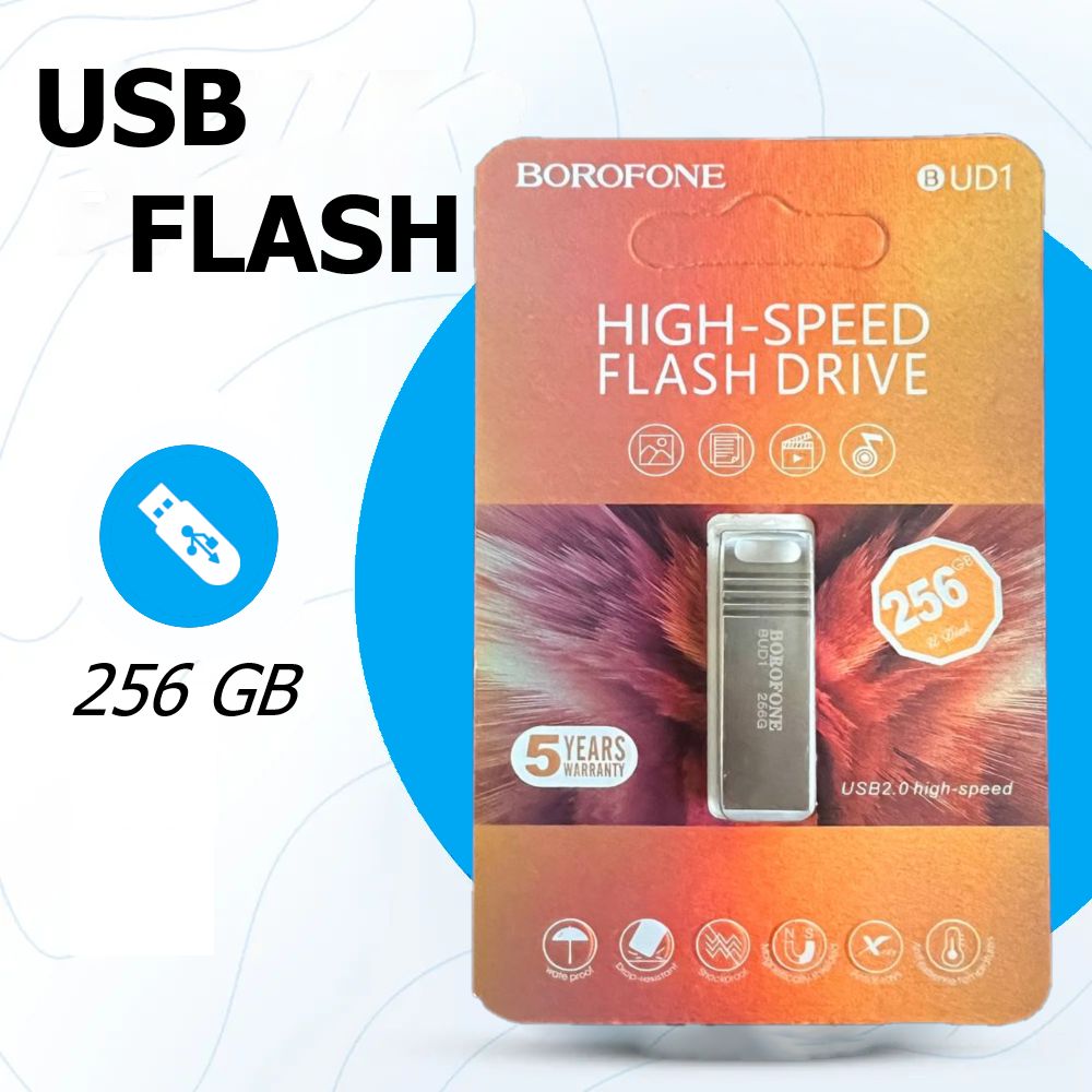 USB-флеш-накопитель BOROFONE usbborofonefl 256 ГБ - купить по выгодной цене  в интернет-магазине OZON (1438732075)