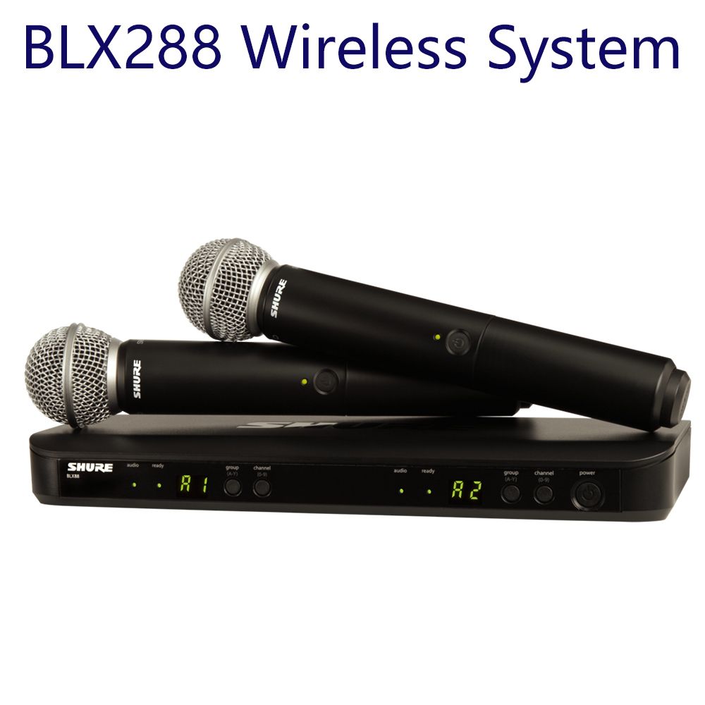 Shure Микрофон концертный BLX288/SM58, черный