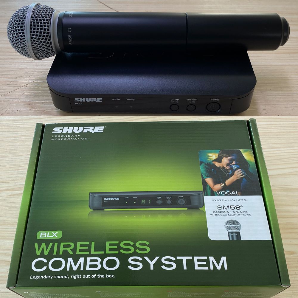 Shure Микрофон концертный BLX24/SM58, черный