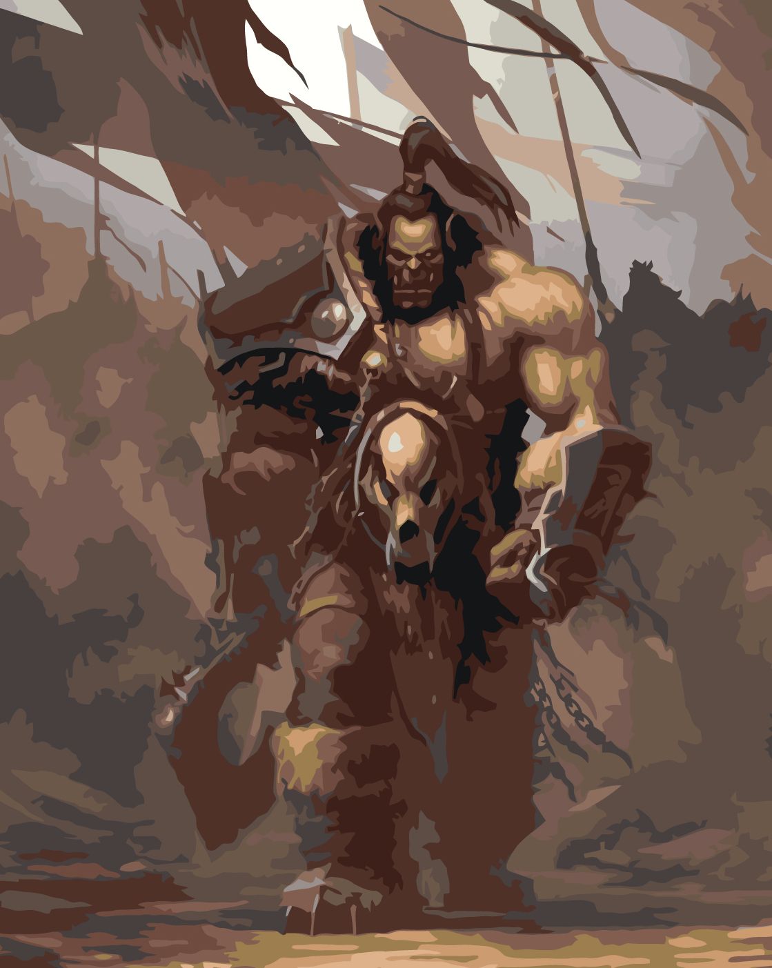 картина по номерам Варкрафт Орда Warcraft - купить с доставкой по выгодным  ценам в интернет-магазине OZON (1287620983)
