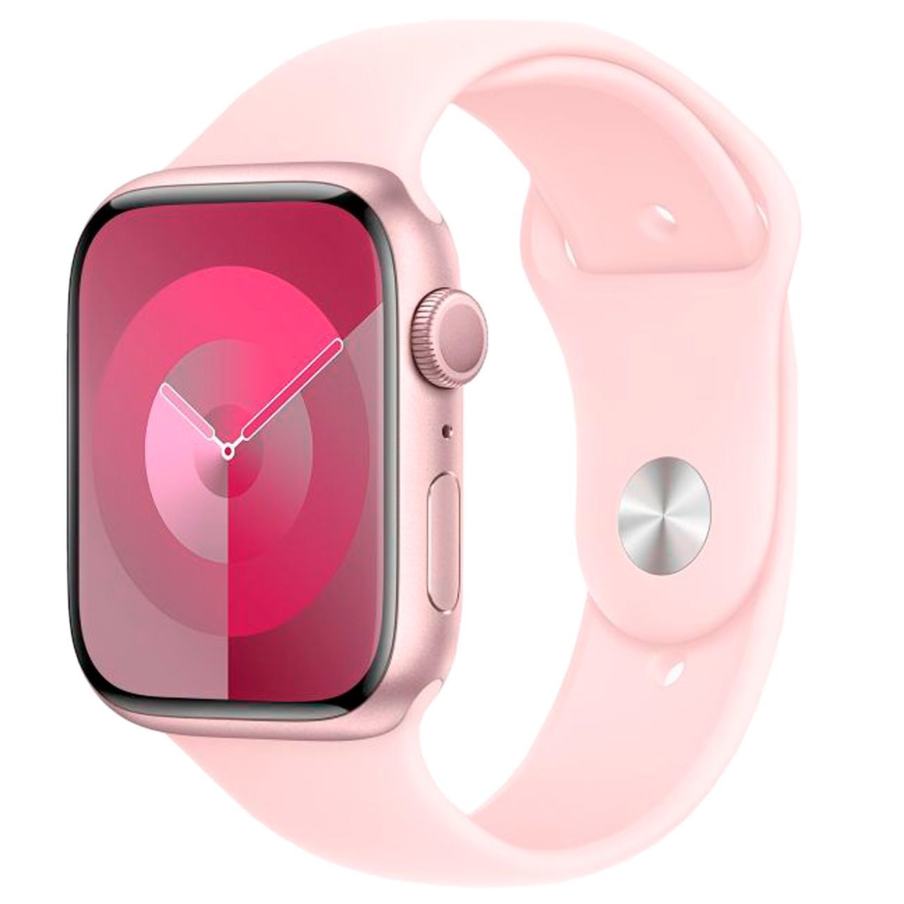 Смарт-часыAppleWatchSeries945mmPinkAluminumCasewithPinkSportBand,размерS/M(MR9G3)