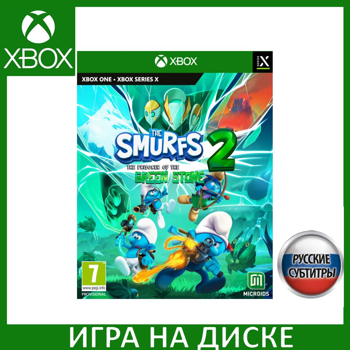 Игра The Smurfs 2 Смурфики 2 Узник (Xbox One, Xbox Series, Русские субтитры)