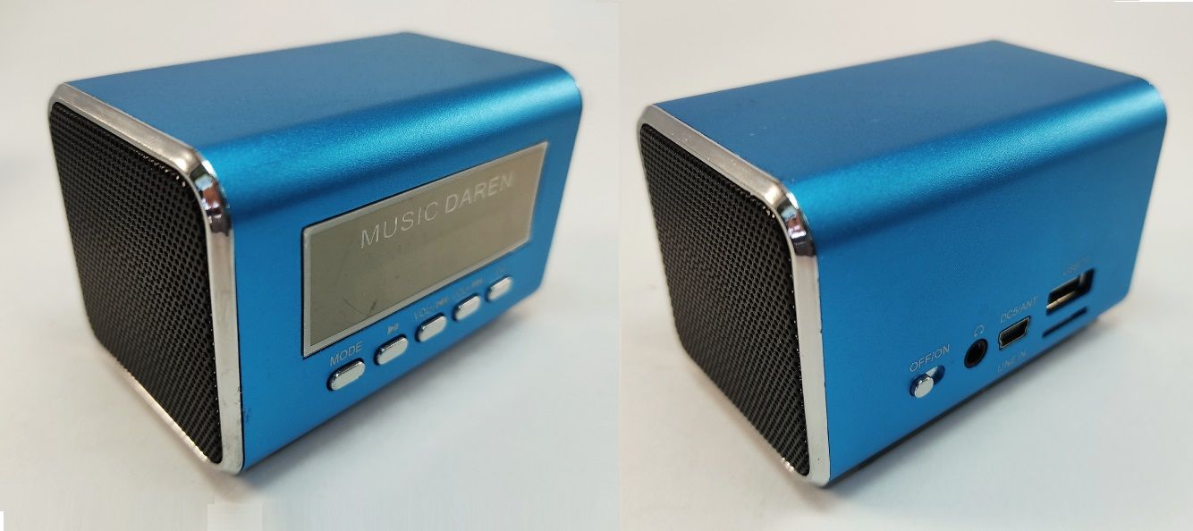 Радиоприёмник mini с MP3 плеером KS300 (голубой)