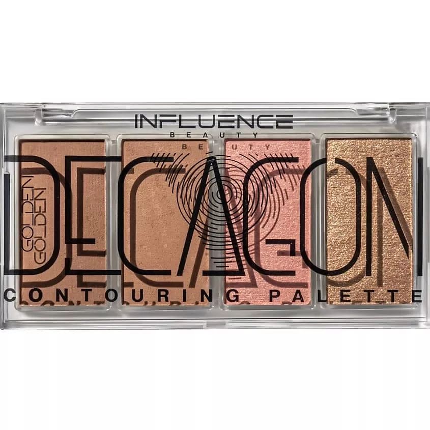 INFLUENCE BEAUTY Палетка контуринга GOLDEN DECAGON со схемой золотого сечения