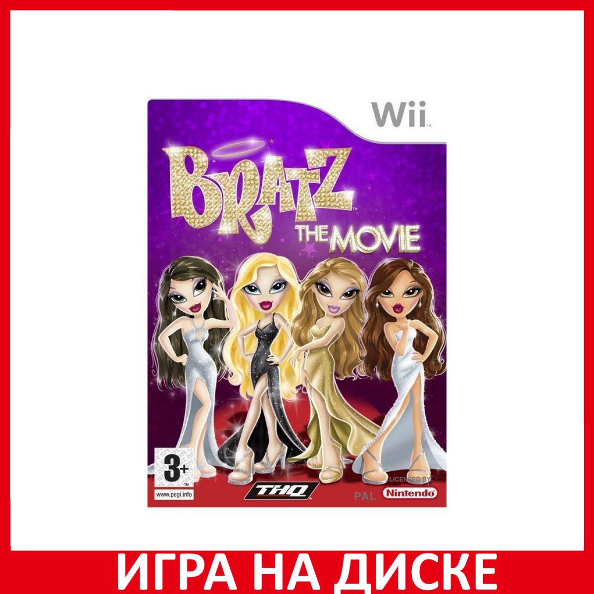 Игра Bratz the Movie Wii, WiiU Диск на Nintendo Wii