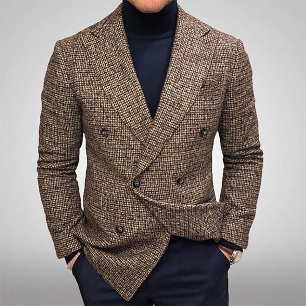 Твидовый пиджак мужской OSTIN
