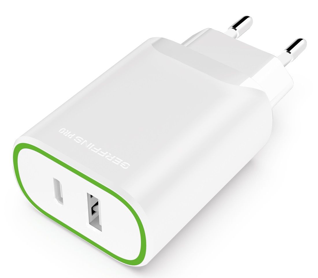 Сетевое зарядное устройство Gerffins 34uwireufhsk, 30 Вт, USB Type-C, USB  2.0 Type-A - купить по выгодной цене в интернет-магазине OZON (1347175910)