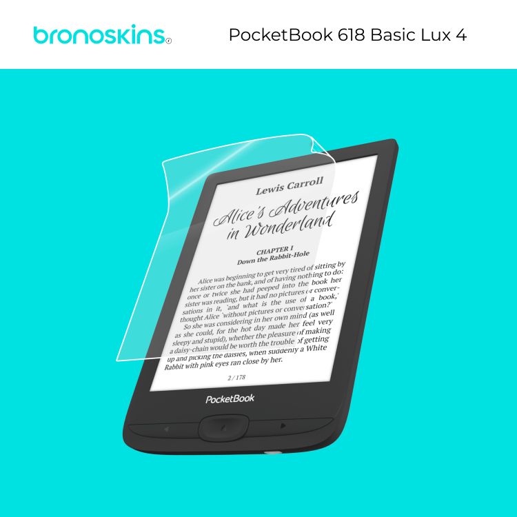 МатоваязащитнаяпленканаэлектроннуюкнигуPocketBook618BasicLux4/617BasicLux3