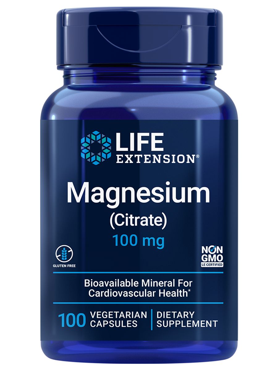 Life Extension, Magnesium Citrate, Магний цитрат, 100 мг, 100 капсул