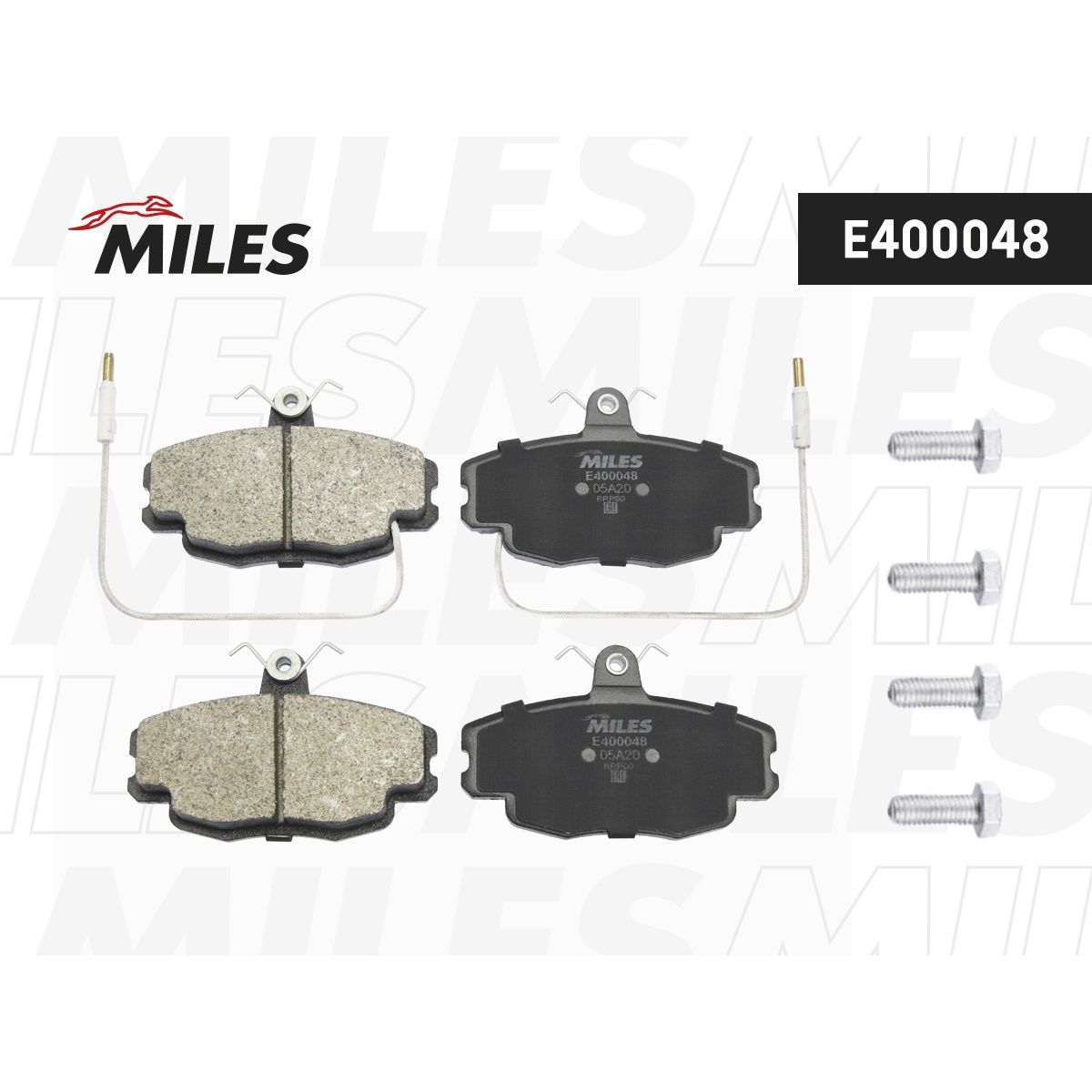 Комплект тормозных колодок Miles e210038 для Hyundai Accent II, III. Miles db44006. Miles e400048.