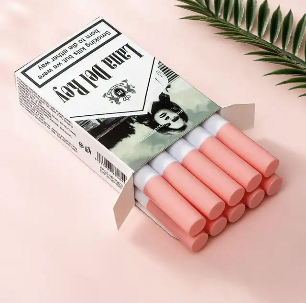 LanaDelReyLipstickCigaretteGloss,10цветов,наборблесковдлягуб,стойкаягубнаяпомада
