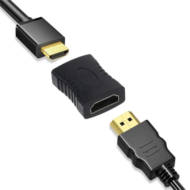 Соединитель HDMI (F) - HDMI (F) адаптер (переходник) мама - мама, прямой, чёрный