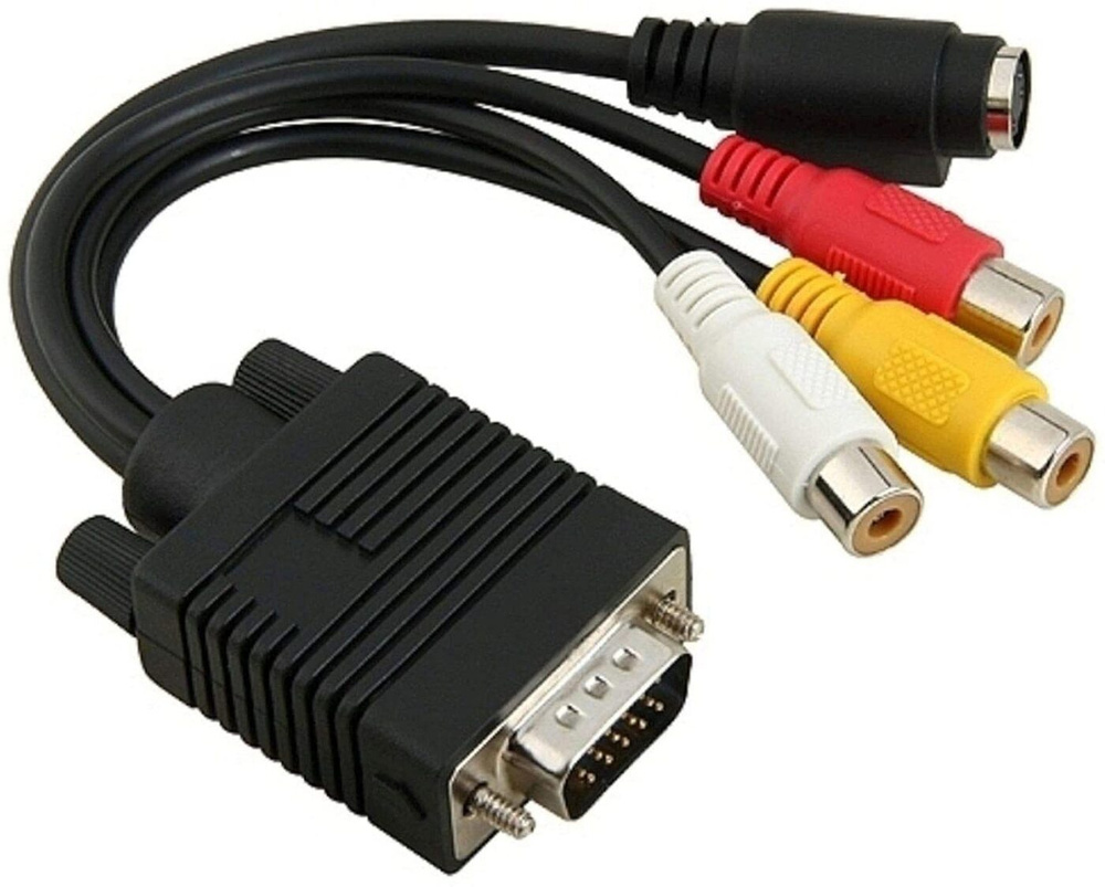 Кабель HRS VGA+S-Video 3 RCA - купить 