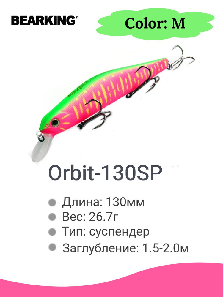 Воблер Bearking Orbit-130SP 26.7g color M #1