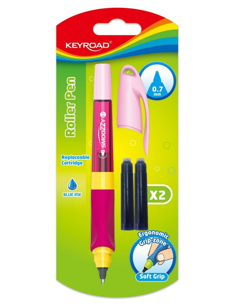 Keyroad Ручка Роллер, толщина линии: 0.7 мм, цвет: Синий, 1 шт. #1