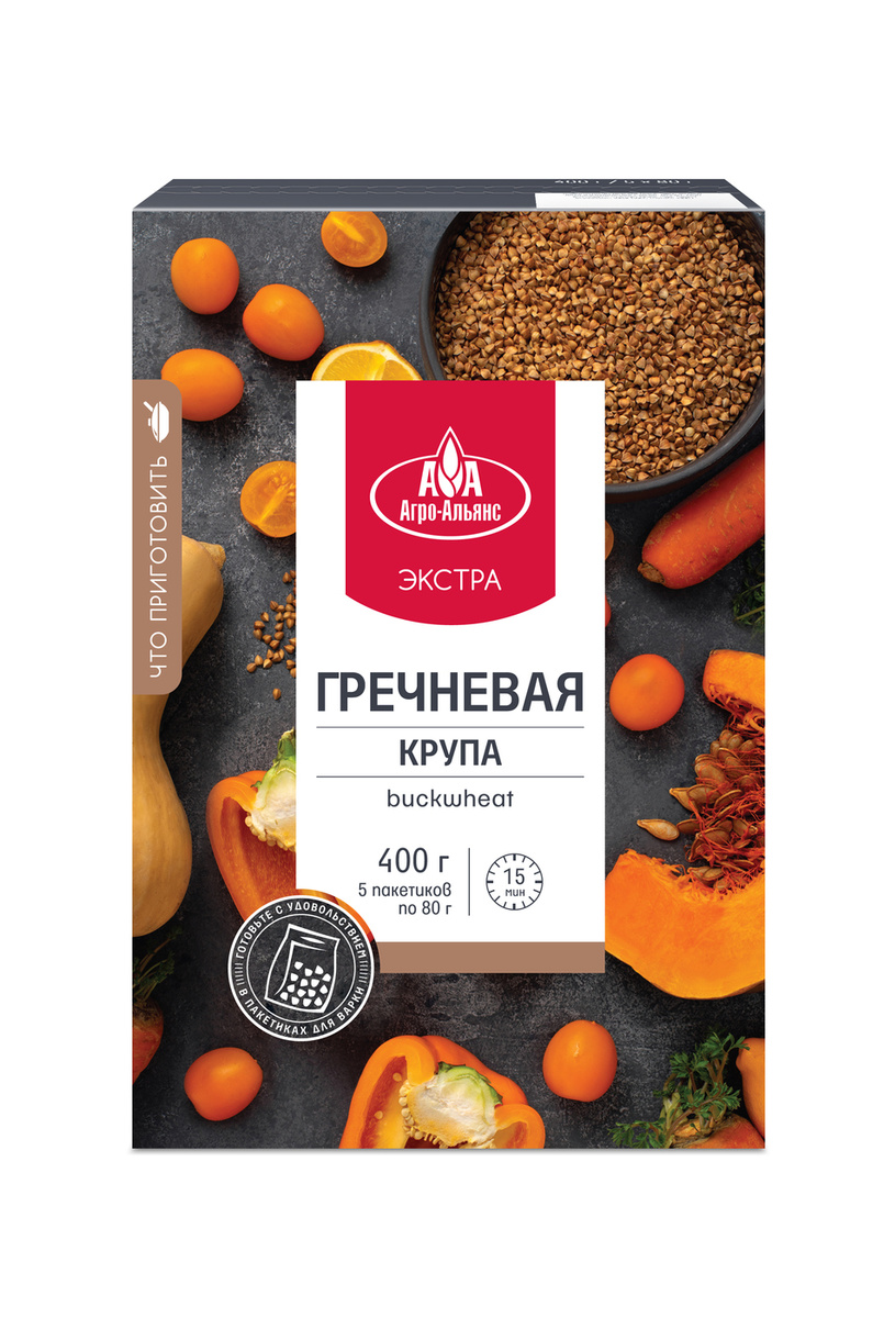Греча в пакетиках для варки 5х80г "Агро-Альянс" — купить в интернет ...