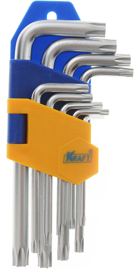 Набор ключей шестигранных Kraft \"Professional Torx\", коротких, Т10 ...