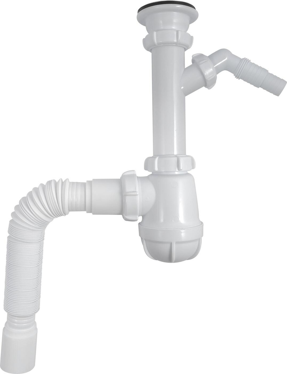 Aquant Standart, Сифон для кухни, 1 1/2\"х 40, нет цвета, с отводом для ...