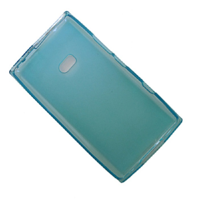 Чехол для Nokia 900 силиконовый матовый <голубой> #1