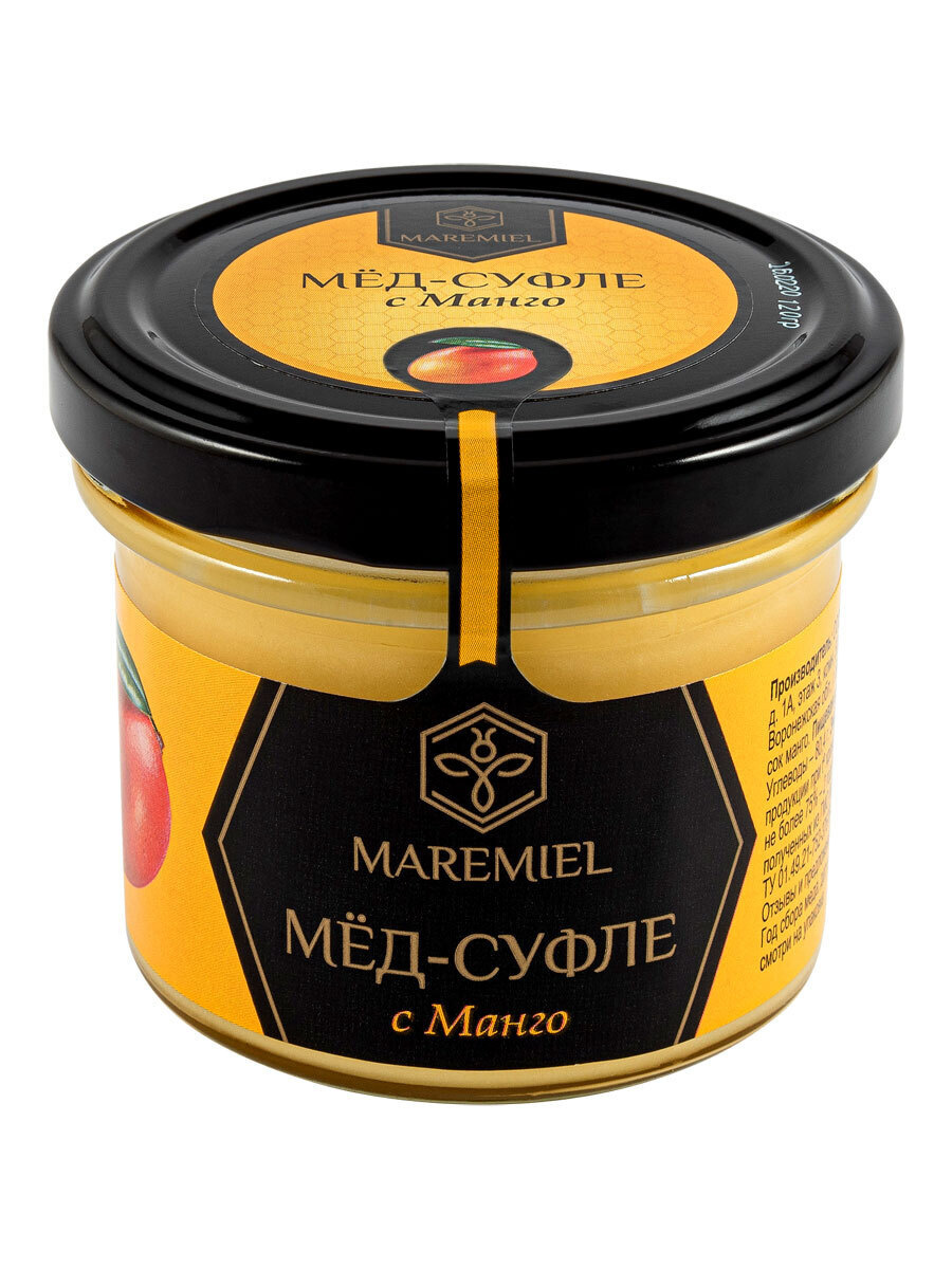 Maremiel Мед-суфле (стекло) 120 гр. с манго — купить в интернет ...