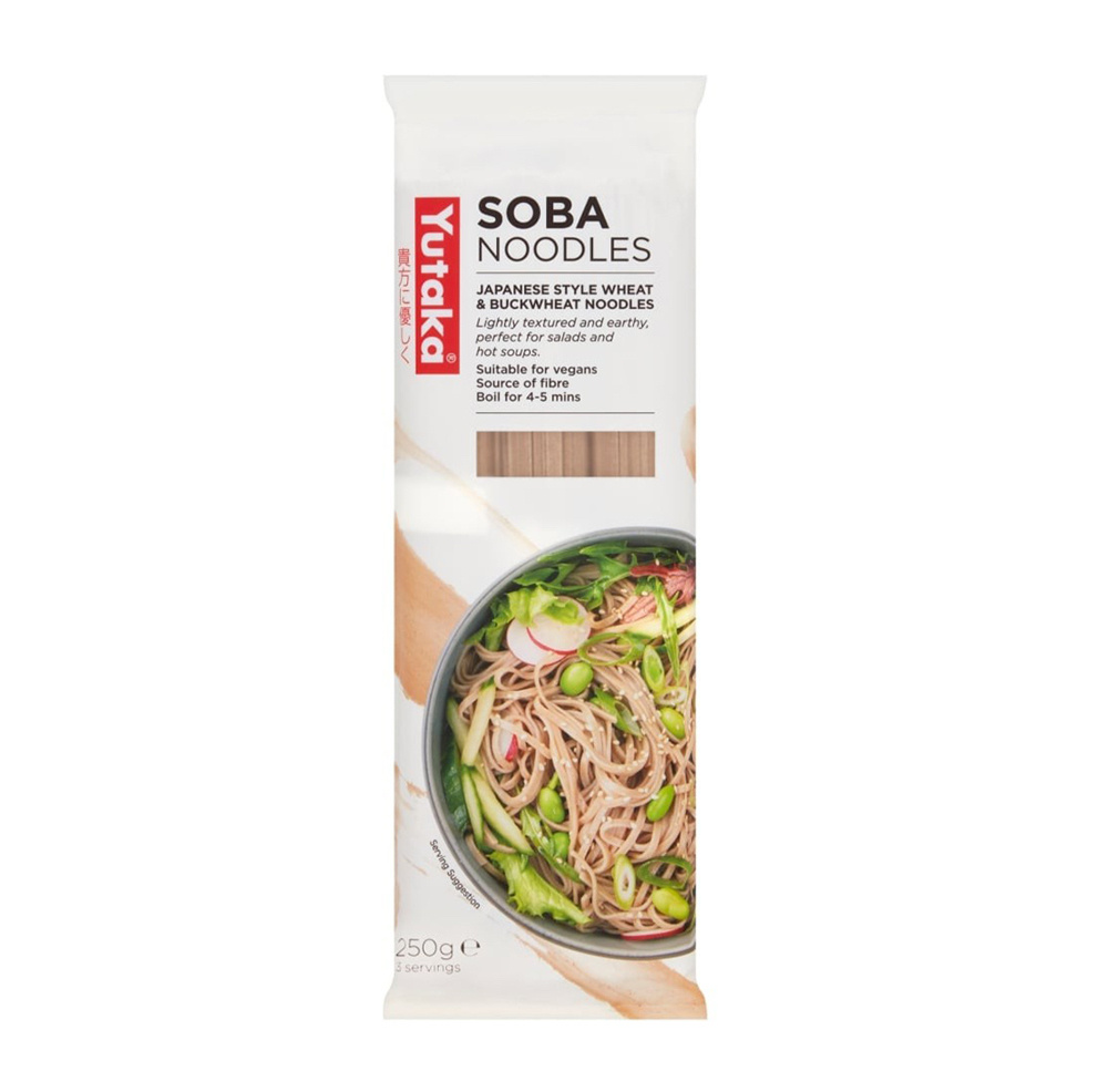 Лапша соба из гречневой муки, YUTAKA, 250 г — купить в интернет ...