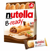 Бисквитные батончики Ferrero Nutella B-ready/Нутелла Биреди (Венгрия), 132 г. Спонсорские товары