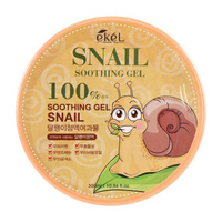 EKEL Универсальный гель с муцином улитки Soothing gel 100% Snail 300гр. Спонсорские товары