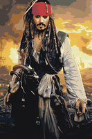 Картина по номерам Живопись по номерам "Пираты Карибского моря", 40x60 см. Спонсорские товары